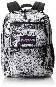 Black And White Jansport Backpack Jansport Big Student Backpack Black White Free Spirit 17 5 H X 13 W X 10 D Jansport Jansport Backpacks Big Student Backpacks