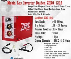 Mesin las adalah alat yang digunakan manusia untuk menyambung umumnya material besi yang terpisah agar menjadi satu kesatuan sehingga dapat dibentuk dan digunakan sesuai dengan fungsinya. Mesin Las Zero 900 Watt Daiden Shopee Indonesia