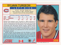 1991-92 Score #208 Sylvain Turgeon- Montreal + (Yes 4 Free Mystery Cards)