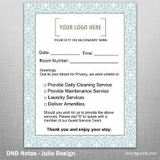 Dnd Notes Housekeeping To Guest Notification Hotel Housekeeping Hotel Marketing Hotel