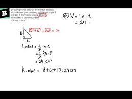 Maybe you would like to learn more about one of these? Menentukan Volume Dan Luas Prisma Segitiga Siku Siku Dengan Panjang Sisi Siku Sikunya 8 Cm Dan 6 Cm Youtube