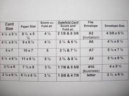 Gatefold Cards Chart Of Paper Dimensions Needed Where To