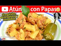 Como Hacer Atun Con Papas Vickyrecetafacil Youtube