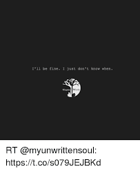 I Ll Be Fine I Just Don T Know When Unspoken Words Rt Httpstcos079jejbkd Meme On Me Me