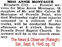 Currituck Co., NC Obituaries (Mo