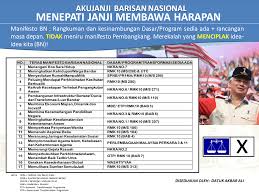 Download as pdf, txt or read online from scribd. Manifesto Barisan Nasional Dari Mana Sumbernya Hidup Tuah