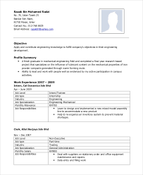 10 Mechanical Engineering Resume Templates Pdf Doc Free Premium Templates