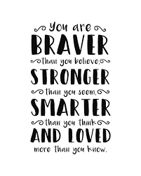You Are Braver Than You Believe Winnie The Pooh Encouraging Quotes For Students Inspirational Quotes For Students Believe Quotes