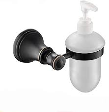Soap dispensers, soap dishes, bathroom accessories Soap Dispenser Qinxue Shop Holder Wall Mounted Shower Shampoo Liquid Bottle Manual Soap Lotion Dispenser Pump Bathroom Shower Accessories Matt Glass Copper 130 Ml Amazon De Kuche Haushalt
