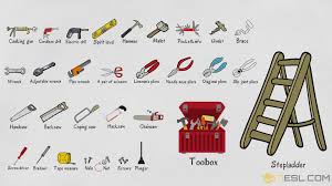 tools names useful list of tools in english with pictures