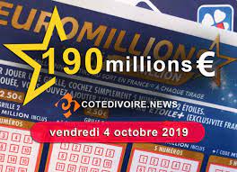 In the euromillions results of tuesday, 16 february 2021 that had a jackpot of 179 million euros there were not first category winners so for the next draw it is generated a new jackpot of 202 million euros. Euromillion Fdj Resultat Du Vendredi 4 Octobre 2019 Cotedivoire News