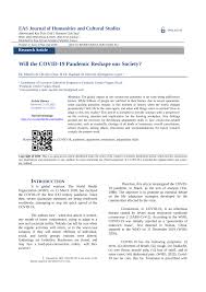 Pdf Will The Covid 19 Pandemic Reshape Our Society