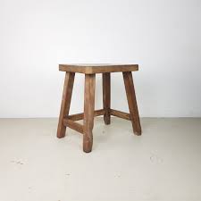 Wood taken from salvaged old java houses. Rustic Teak Wooden Stool Lovely And Company