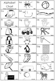 alphabet chart worksheets