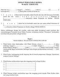 Sementara itu, kata kerja intransitif adalah kata kerja yang tidak memerlukan pelengkap (contohnya lari). 6 Contoh Surat Perjanjian Kerja Sedehana Dan Terlengkap 2021