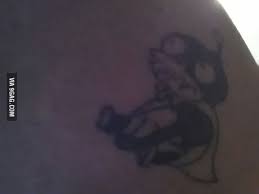Not as funny as it was when you got it — even though that wasn't really funny, either.. Nibbler Tattoo On My Butt Cheek 9gag