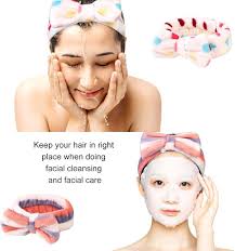 Amazon.com : 8 Pack Spa Bow Headbands, Coral Fleece Makeup Cosmetic  Headband for Washing Face, Shower Terry Cloth Hair Band for Women Facial :  Beauty ...