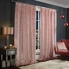 Pink Blackout Hidden Tab Top Curtains Home George At Asda In 2021 Pink Velvet Curtains Velvet Curtains Pink Blackout Curtains