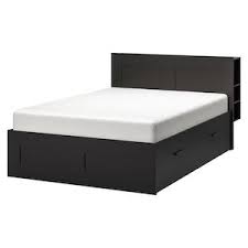 Brimnes Struttura Letto Contenit Testiera Nero Luroy 160x200 Cm Ikea It In 2020 Headboard Storage Bed Frame With Storage Brimnes Bed
