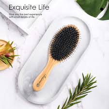 From enhancing curls to straightening, these are the 11 best brushes for curly hair. Buy Hair Brush Comb Set Boar Bristle Hairbrush For Curly Thick Long Fine Dry Wet Hair Best Travel Bamboo Paddle Detangler Detangling Hair Brushes For Women Men Kids Adding Shine Smoothing Hair Online