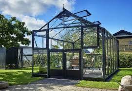 serre de jardin en verre trempe alu anthracite 13 m juliana premium serre jardin serres victoriennes maison verte
