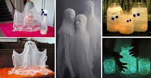 You'll need a strand of lantern lights, two yards of white cotton fabric, white string, scissors, and a waited until the last minute? 60 Best Diy Halloween Decorations For 2017