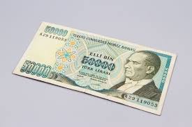 Vintage 1970 50000 Turk Lirasi Paper Money 50000 Turkish Lira Etsy In 2020 Paper Money Turkish Lira Bank Notes