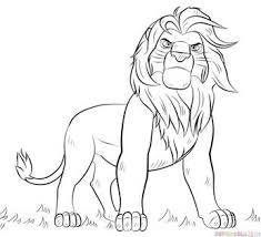 How To Draw Simba From Lion King Step By Step Drawing Tutorials For Kids And Beginners Lion King Drawings Lion Drawing Simple King Drawing