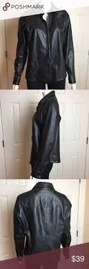 Banana Republic Leather Medium H Leather Shirt Light Jacket Leather