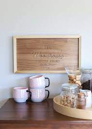 How To Make A Diy Personalized Wood Coffee Shop Sign Coffee Shop Signs Shop Signs Woodworking Outdoor Furniture