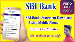 How To Download Bank Statement From Yono Sbi App In Mobile Phone Tech And Technics Youtube