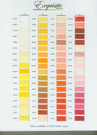 Exquisite Poly Thread Color Chart Page 1 Embroidery