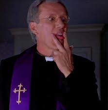 Scary Movie 2 2001 James Woods As Father Mcfeely I Don T Know Father The Child Won T Even Let Me Touch Her Mcfeely Oh Somet Scary Movie 2 Film Big Movies