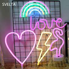 gunstige svelta led regenbogen kaktus ananas flamingo neon licht led lampe batteriebetriebene tischlampe wan night light kids christmas night light night light