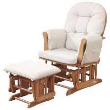 Adorable accents baby on the way? Kub Haywood Glider Nursing Chair And Footstool Natural