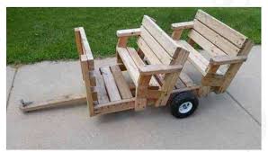 Pull Behind Mower Riding Trailer Home Landscaping Diy Lawn Backyard
