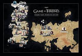 Game Of Thrones Season 7 Map A Catch Up Guide To Where Everyone Is Game Of Thrones Map Season 7 Game Of Thrones
