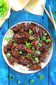 1 1/2 lb chuck roast or flank steak sliced into thin strips; Instant Pot Mongolian Beef Recipe Video Sweet And Savory Meals