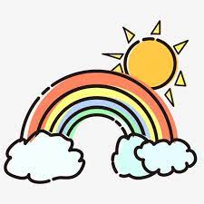 Sun Rainbow Cloud Vector Material Picture Sun Rainbow Clouds Png And Vector With Transparent Background For Free Download Cloud Vector Rainbow Cloud Rainbow Cartoon