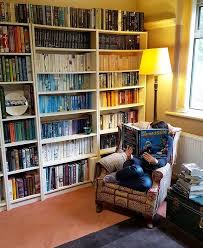I Love My Home Library The Best It Has A Comfy Chair All My Favourite Books And Coffee On Tap Homelibrary Booknook Dream Home Library Home Comfy Chairs