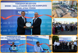 Yenişehir'de Kütüphane ve Taziyeevi Kompleksinin Temeli Atıldı