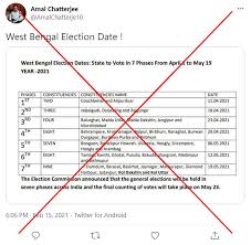 West bengal elections are due in april or may 2021 for 294 assembly constituencies. Fact Check On West Bengal Elections 2021 2019 Lok Sabha Schedule Shared 2021 West Bengal Election Dates