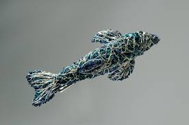 Для просмотра онлайн кликните на видео ⤵. Dolphin Pin Brooch Wire Dolphin Sculpture Fish Art And Jewelry Contemporary Animal Jewelry