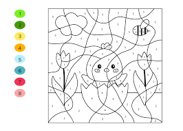 We hebben ook een aantal afbeeldingen met veel details. Kleuren Op Nummer Pasen Tijd Met Kinderen