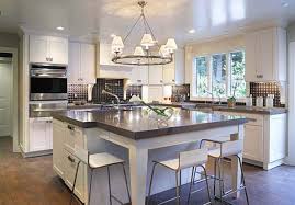Long narrow white artificial stone bar island table cabinets countertops with rectangular basin. 40 Amazing And Stylish Kitchens With Concrete Countertops