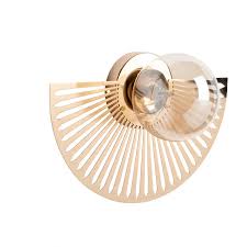 Applique En Metal Coloris Bronze Et Verre Palm Coast Maisons Du Monde Applique Murale Chambre Maison Du Monde Appliques Murales Art Deco