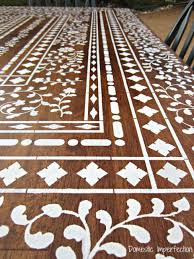 We have now placed twitpic in an archived state. Indian Inlay Stenciled Table Domestic Imperfection