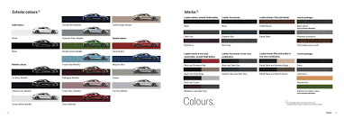 Official Taycan Color Chart With New Paint Options Porsche
