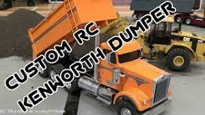 Based on a 1/14 tamiya semi truck kit. Rc Trucks Custom Tamiya Based Kenworth Tipper Truck Youtube