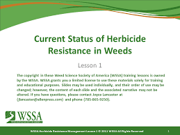 Current Status Of Herbicide Resistance In Weeds Cotton